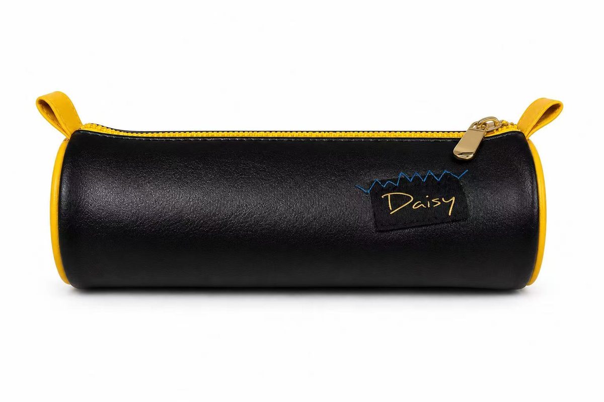 Daisy Pattern Round Pencil Case view 4
