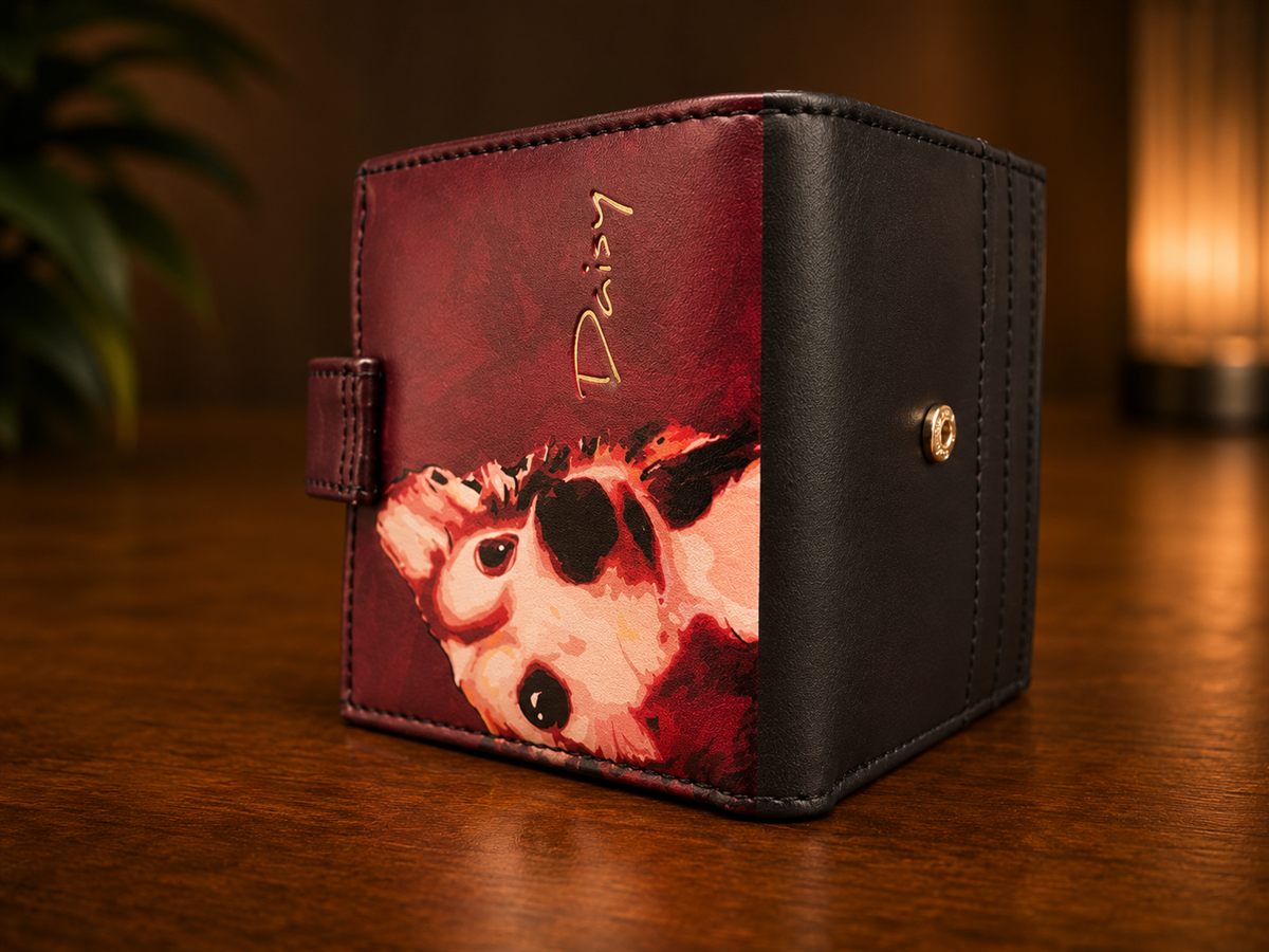 Daisy Pattern Short Wallet