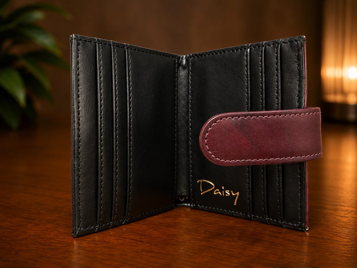 Daisy Pattern Short Wallet view 3