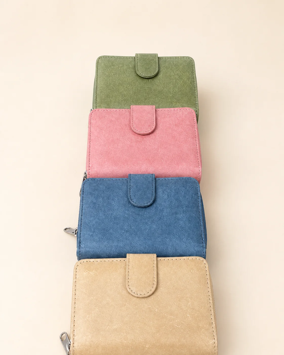 Paper Sensation Short Wallet — Olive Green view 3