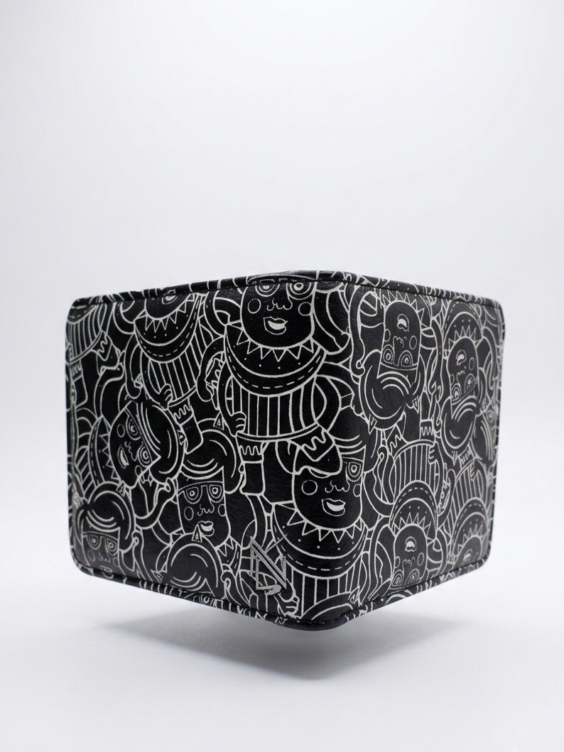 U&S Pattern Bifold Wallet view 2
