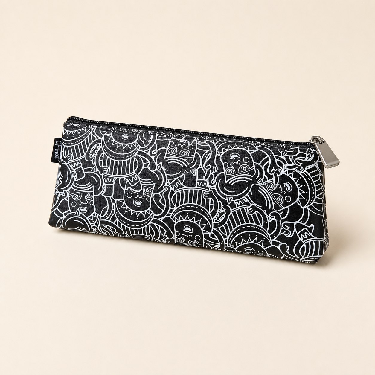 U&S Pattern Flat Pencil Case view 3